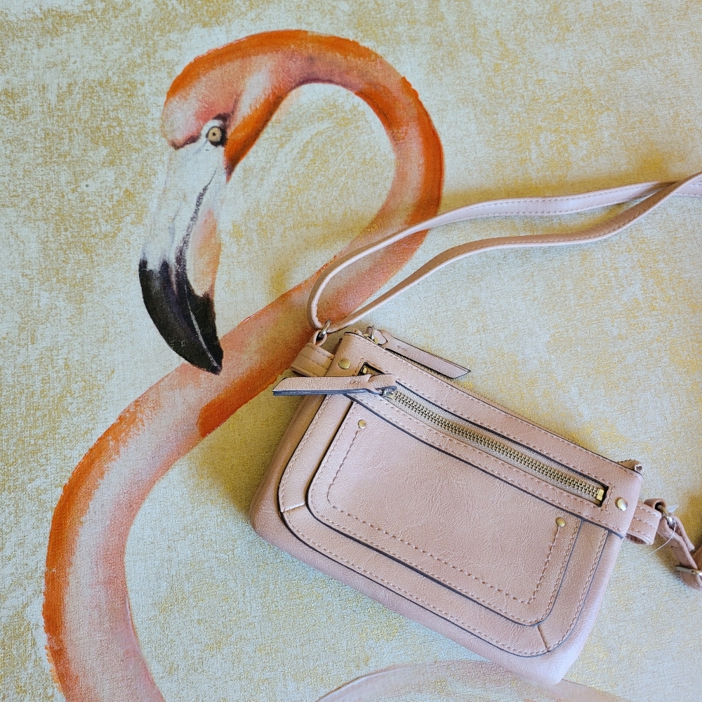 NWT INC International Concepts Crossbody Bag Purse Dusty Rose Pink